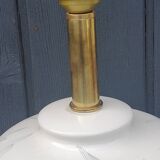 Lamp from the house Le Dauphin in ceramic and gilded brass