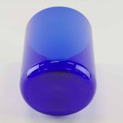 Handmade Blue, Pink and Black Glass Lidded Jar by Erik Höglund, 1992