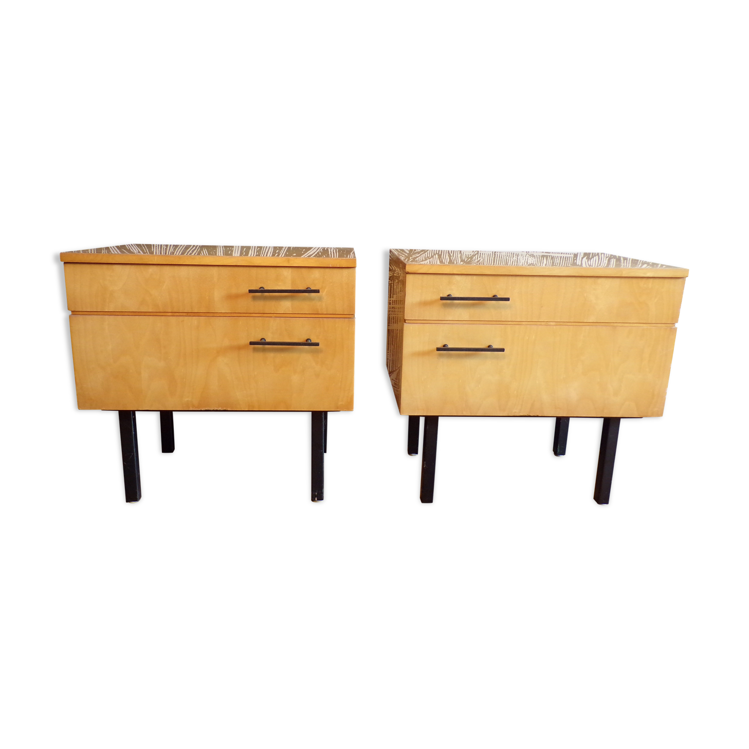 Pair of vintage bedside tables