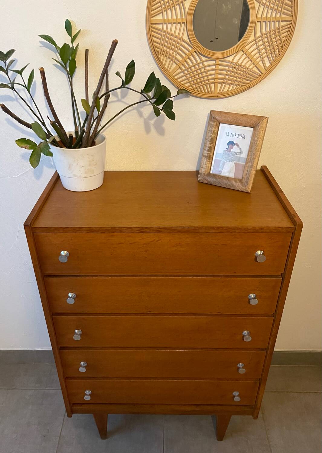 Vintage 1960s chest of drawers/dresser