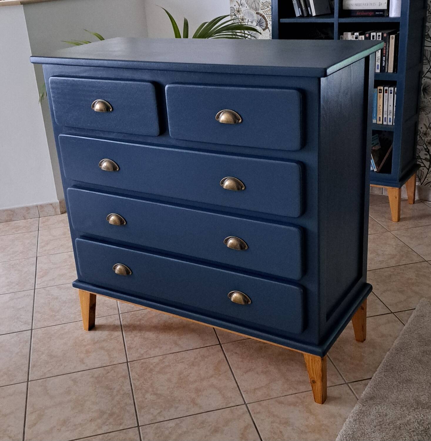 Commode blue ganne