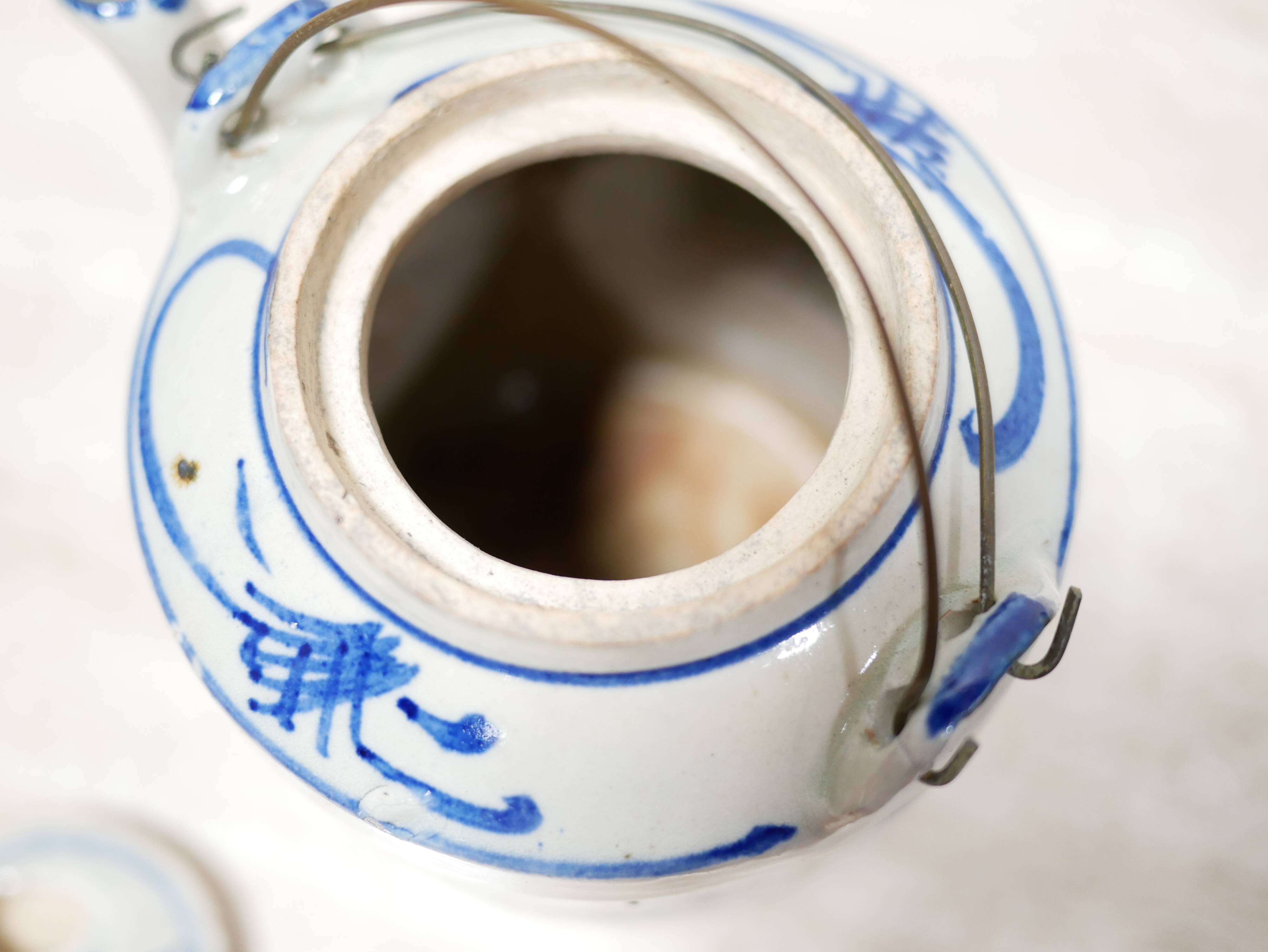 Ancient Chinese porcelain teapot