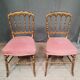 Paire de chaise dorées  Napoleon III