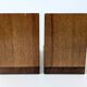 Pair of vintage bookends with polished wooden balls, Art Deco style