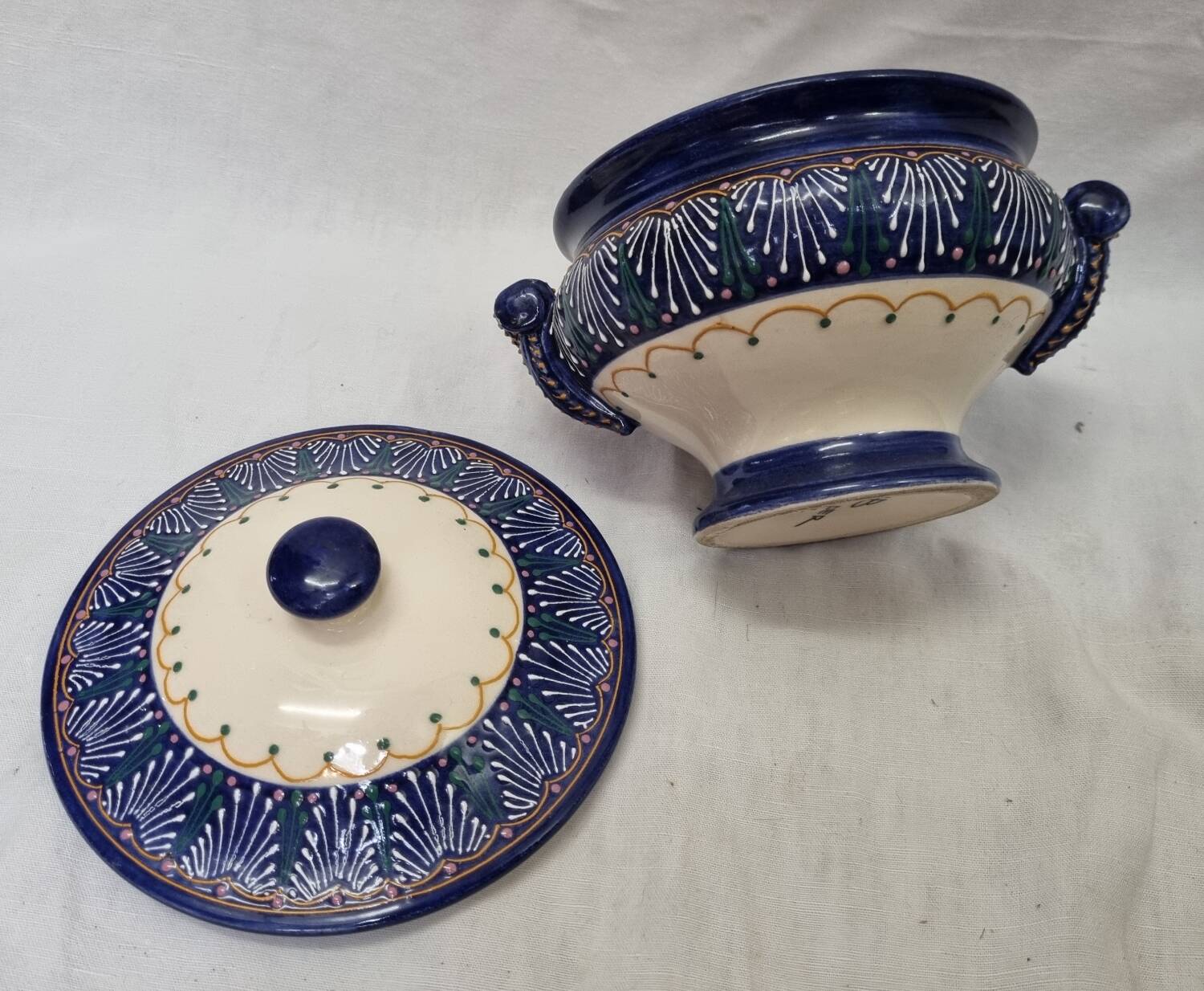 Henriot candy box, pearl model, mid-20th century