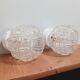 Paire d'appliques globe vintage