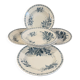 6 deep plates in ironstone "Mûre" Badonviller