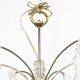 Candlestick rings golden bronze and Crystal France