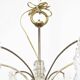 Candlestick rings golden bronze and Crystal France