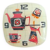 Curved glass clock