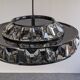 Lustre soucoupe en cristal par Kinkeldey, Autriche vers 1970
