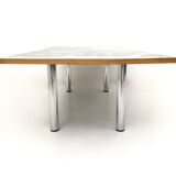 "transepoca" wooden coffee table by carmelo la gaipa, italy 2018