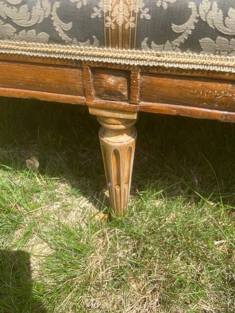 Banquette - Boudoir Sofa in Wood - Louis XVI Period