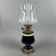 Limoges table lamp France porcelain brass glass vintage 20th century