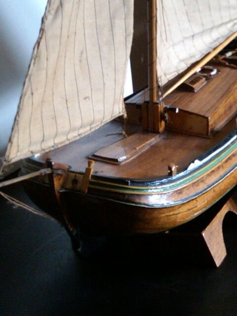 Old North Sea wooden ship model