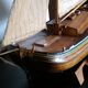 Old North Sea wooden ship model