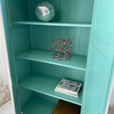 White and green cutter cabinet