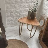 Small banbou tripod table from the 70s