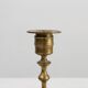 Antique Flemish Copper Disc Candlestick, 15th Century