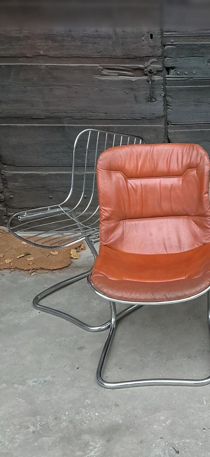 Chrome chair Gastone Rinaldi