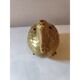 Golden earthenware flower vase "Woodcock"