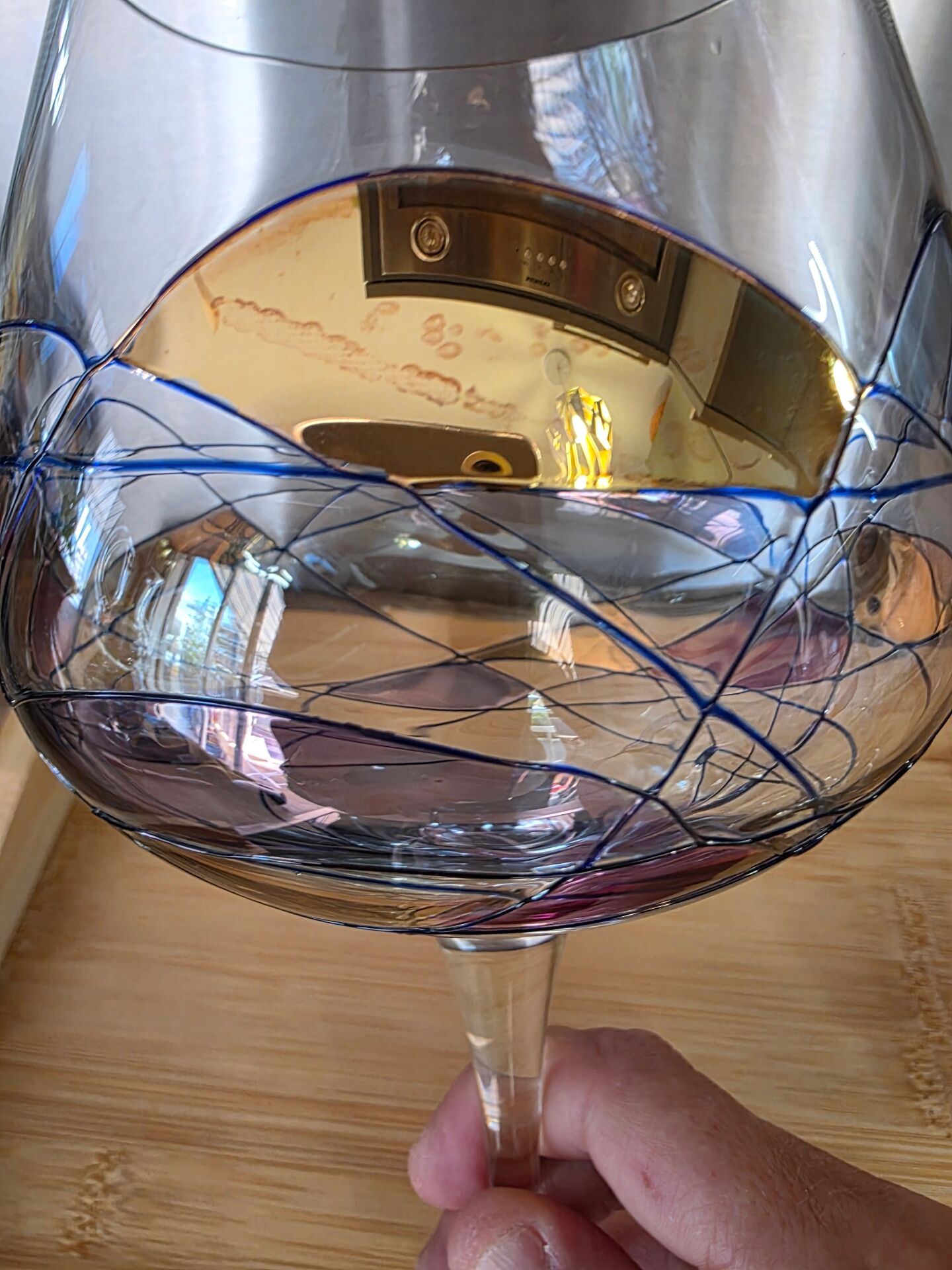Pair of large tasting glasses / balloon in Paris crystal