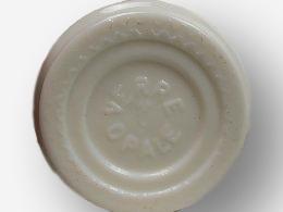 3 airtight opaline glass jars