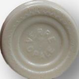 3 airtight opaline glass jars