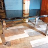 Italian living room table + 6 chairs 1970s