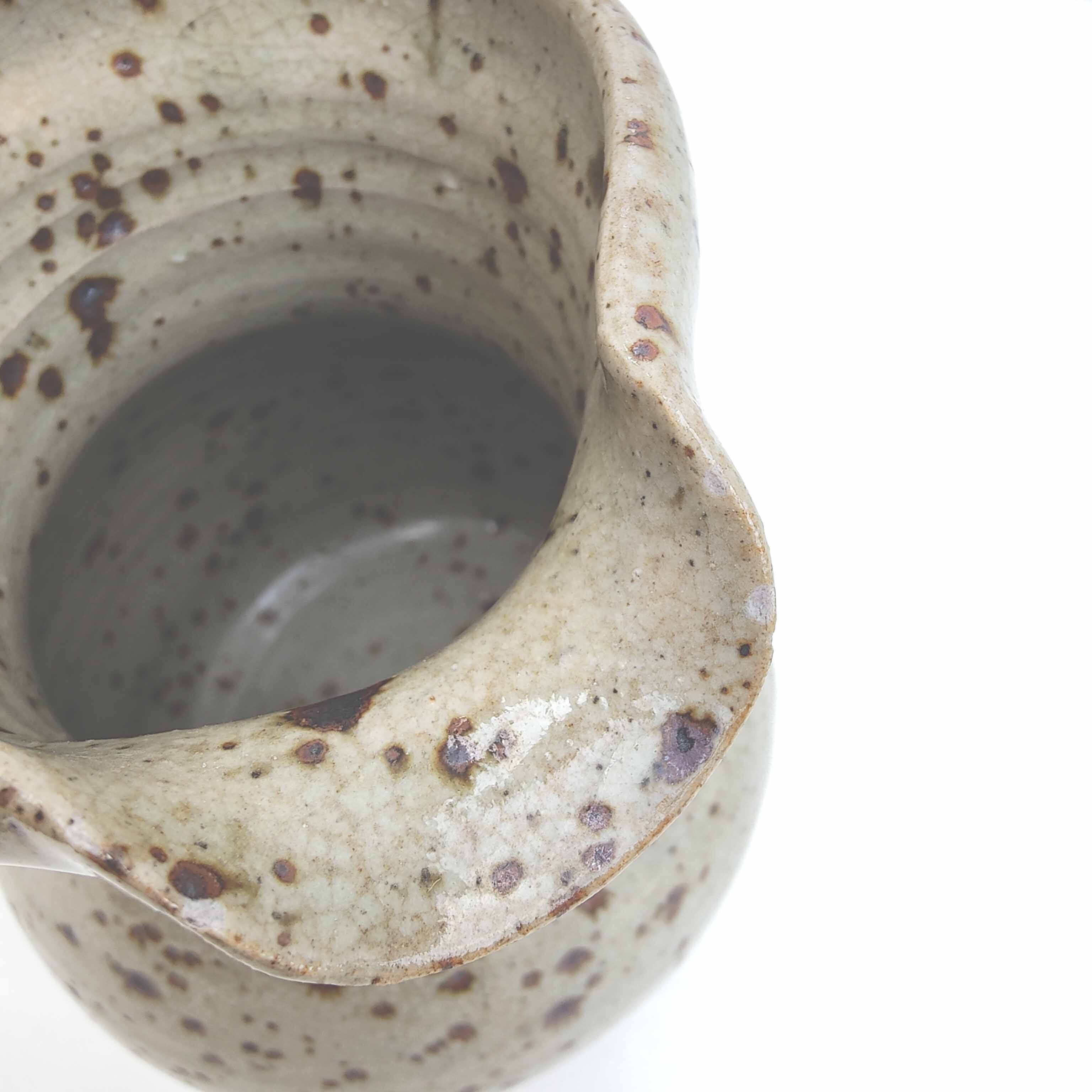 Pyrity sandstone pitcher Gustave Tiffoche 60s