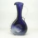 Mid-century modern jug, cobalt double-layered glass, designed by K. Gorski, Poland, 1970s