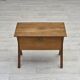 1970s, Scandinavian side table with drawer, solid oak wood, teak wood.