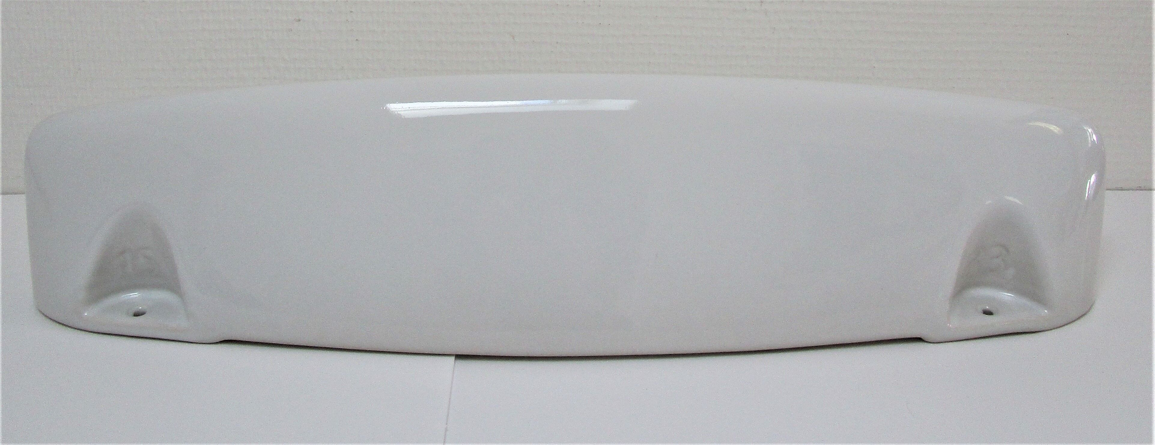 Vintage white enamelled ceramic wall shelf