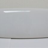 Vintage white enamelled ceramic wall shelf