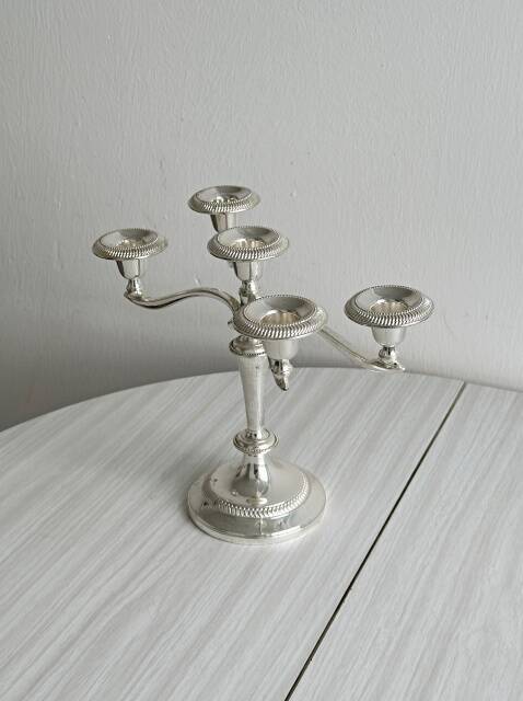 Chandelier ancien à 5 branches en métal