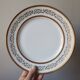 6 gold leaf Limoges porcelain plates