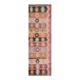 1970s Vintage Turkish Handmade Wool Cotton Orange Kilim Rug 97x295