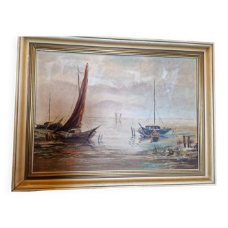 Oil on canvas, seascape