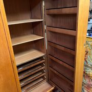 Vintage 60s/70s design wardrobe with compass feet.