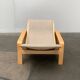 Pulkka lounge chair set in mid-century style with ottoman by Ilmari Lappalainen for Asko, Finland, 1960s.