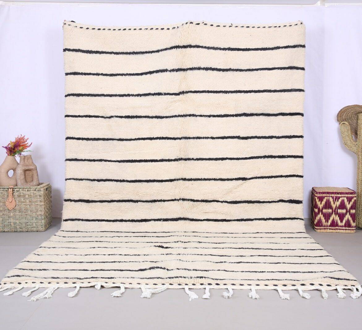 Handmade wool Berber rug 300X200 cm