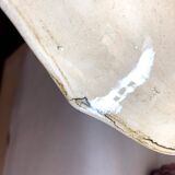 Decorative earthenware plate from Salins France decor Quevilly 25.5 cm