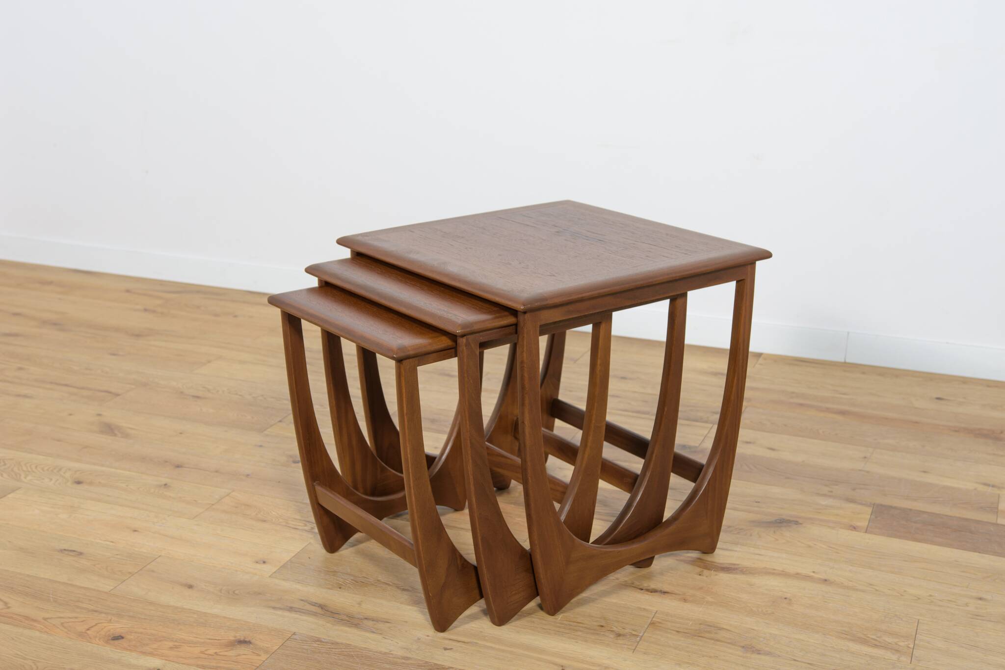 Mid-Century Teak Nesting Tables by V. Wilkins for G-Plan, 1970s, Set of 3