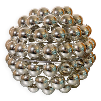 70s chrome kinetic pendant light or lampshade