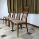 Set of 4 dining room chairs model "Eva" by Niels Koefoed for Koefod Møbelfabrik, Denmark 1960s
