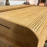 1920s American oak curtain desk