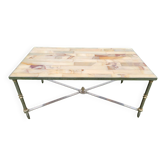 Table basse en marbre et onyx 1960/70
