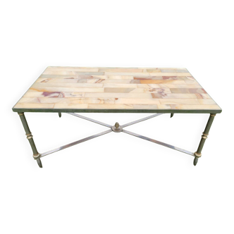 Marble and onyx coffee table 1960s/70s