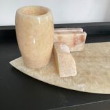 Vintage alabaster office kit 70s