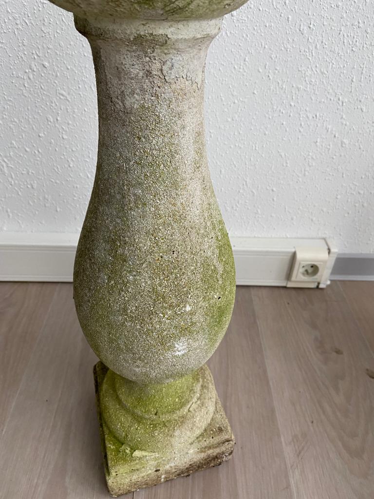 Neo Classic column vintage reconstituted stone 1980s